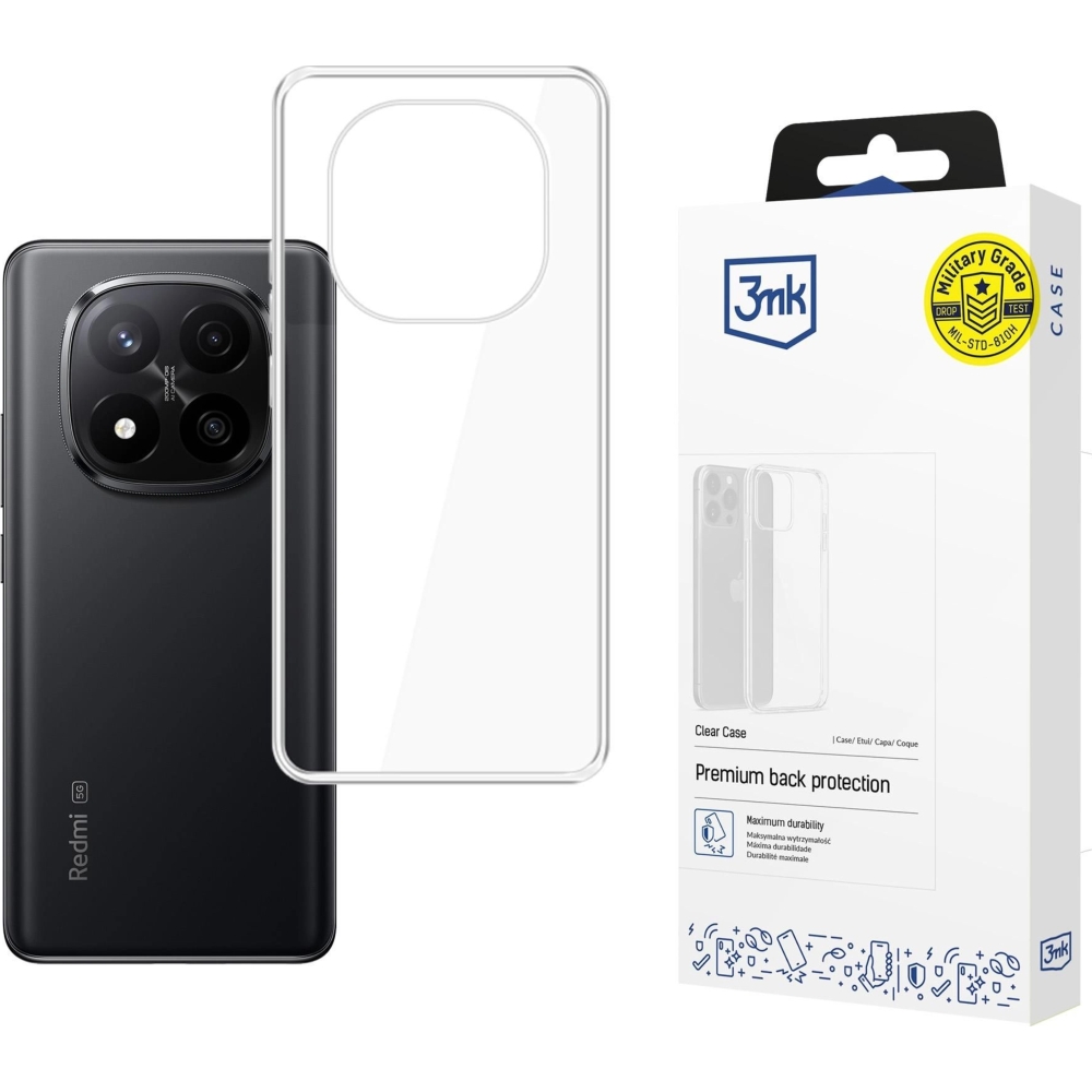 Etui 3mk Clear Case do Xiaomi Redmi Note 15 5G / 4G, przezroczyste